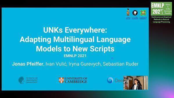 UNKs Everywhere: Adapting Multilingual Language Models to New Scripts
