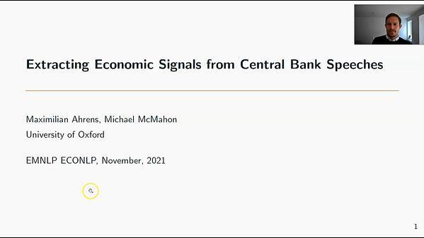 Extracting Economic Signals from Central Bank Speeches