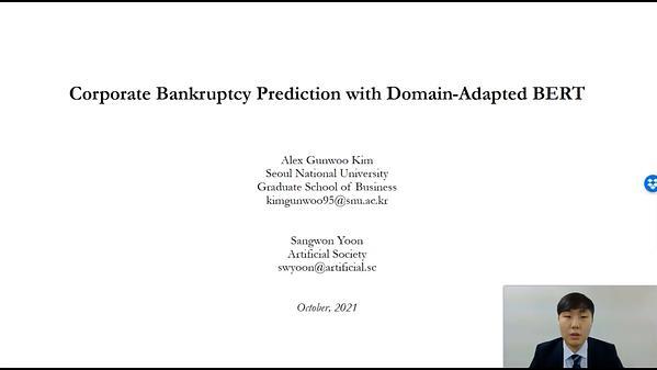 Corporate Bankruptcy Prediction with BERT Model