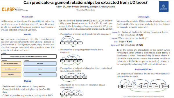 Can predicate-argument relationships be extracted from UD trees?