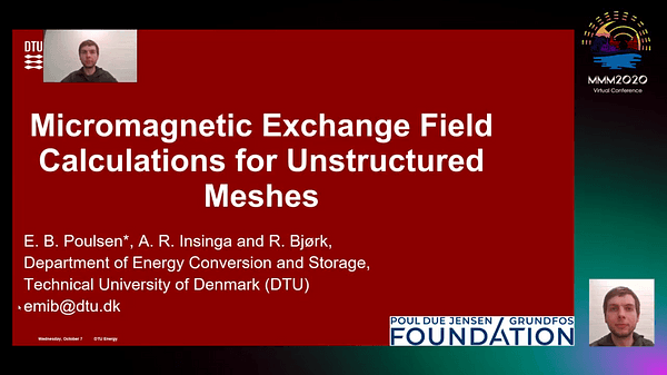 Micromagnetic Exchange Field Calculations for Unstructured Meshes