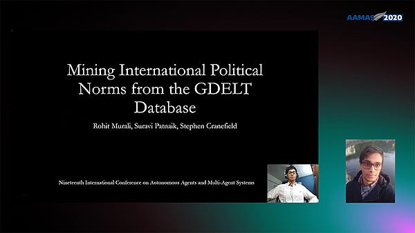 Mining International Political Norms from the GDELT Database