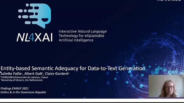 Entity-Based Semantic Adequacy for Data-to-Text Generation