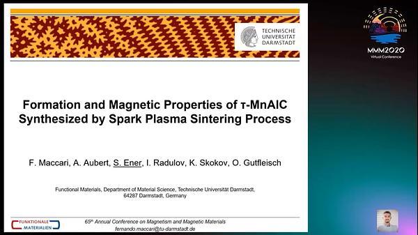 Formation and Magnetic Properties of τ-MnAlC Synthesized by Spark Plasma Sintering Process