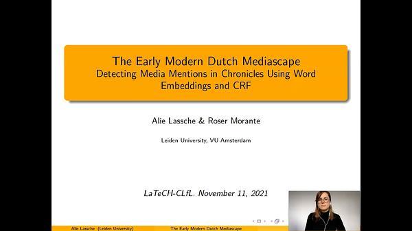 The Early Modern Dutch Mediascape. Detecting Media Mentions in Chronicles Using Word Embeddings and CRF