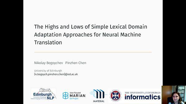 The Highs and Lows of Simple Lexical Domain Adaptation Approaches for Neural Machine Translation