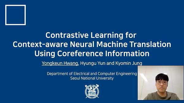 Contrastive Learning for Context-aware Neural Machine Translation Using Coreference Information