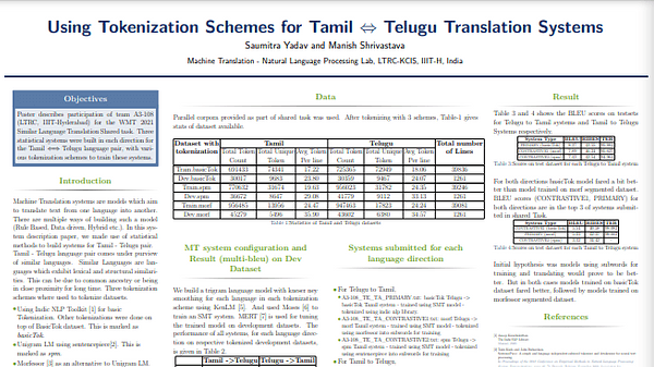 Machine Translation System for Similar Language Translation Shared Task 2021