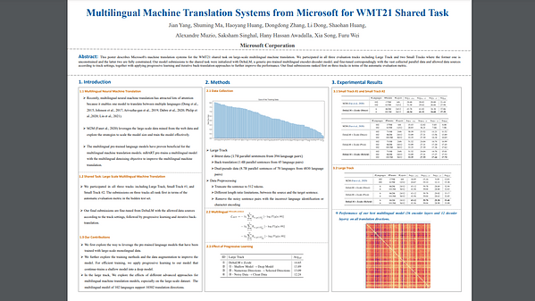 Multilingual Machine Translation Systems from Microsoft for WMT21 Shared Task