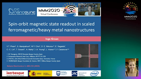 Spin-Orbit Magnetic State Readout in Scaled Ferromagnetic/Heavy Metal Nanostructures