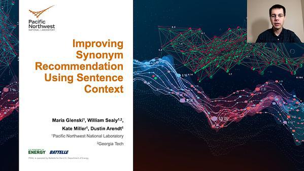 Improving Synonym Recommendation Using Sentence Context