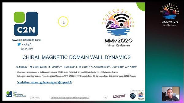 Chiral magnetic domain walls dynamics in creep regime