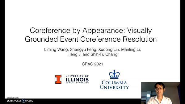 Coreference by Appearance: Visually Grounded Event Coreference Resolution