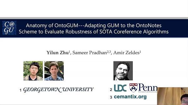 Anatomy of OntoGUM---Adapting GUM to the OntoNotes Scheme to Evaluate Robustness of SOTA Coreference Algorithms