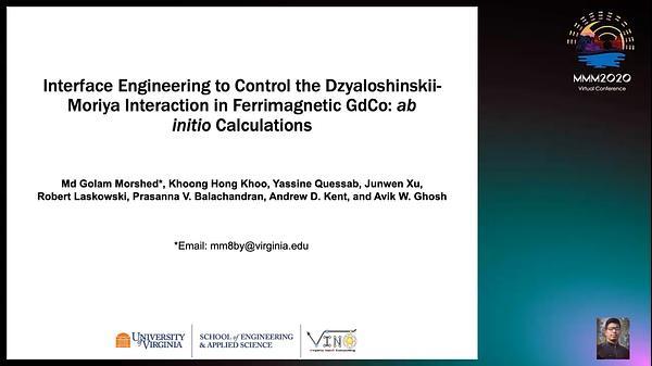 Interface Engineering to Control the Dzyaloshinskii-Moriya Interaction in Ferrimagnetic GdCo: ab initio Calculations
