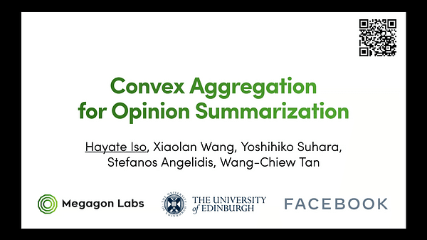 Convex Aggregation for Opinion Summarization