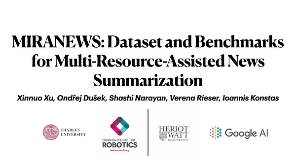 MiRANews: Dataset and Benchmarks for Multi-Resource-Assisted News Summarization
