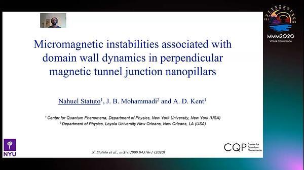 Micromagnetic instabilities associated with domain wall dynamics in perpendicular magnetized magnetic tunnel junction nanopillars