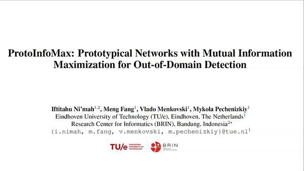 ProtoInfoMax: Prototypical Networks with Mutual Information Maximization for Out-of-Domain Detection