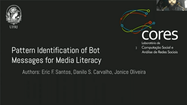 Pattern Identification of Bot Messages for Media Literacy