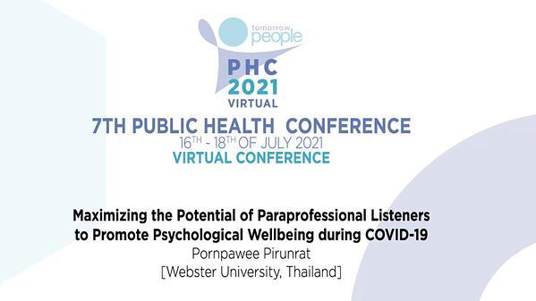 Maximizing the Potential of Paraprofessional Listeners to Promote Psychological Wellbeing during COVID-19