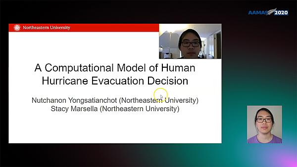 A Computational Model of Human Hurricane Evacuation Decision