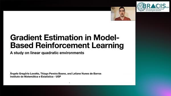 Gradient Estimation in Model-Based Reinforcement Learning: a Study on Linear Quadratic Environments