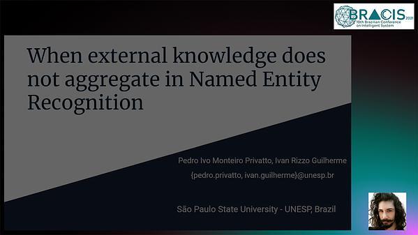 When external knowledge does not aggregate in Named Entity Recognition