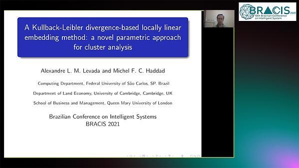 A Kullback-Leibler divergence-based locally linear embedding method: a novel parametric approach for cluster analysis