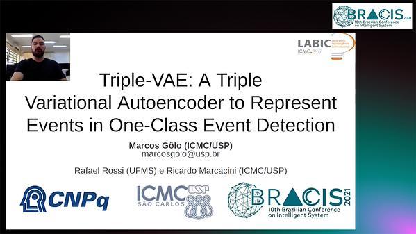 Triple-VAE: A Triple Variational Autoencoder to Represent Events in One-Class Event Detection