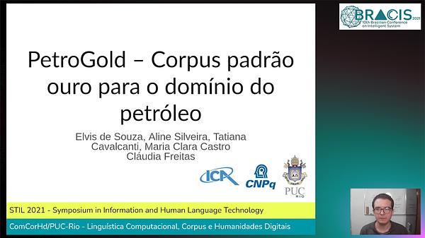 PetroGold - Corpus padrão ouro para o domínio do petróleo