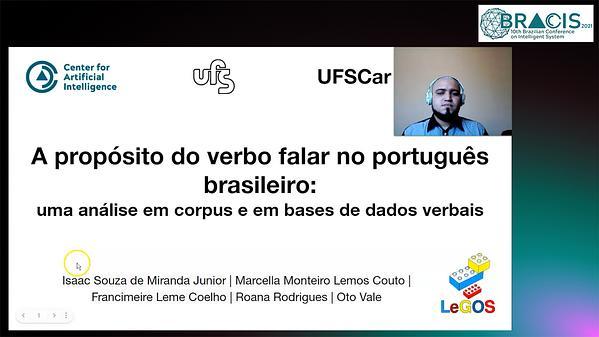A propósito do verbo falar no português brasileiro: uma análise em corpus e em bases de dados verbais