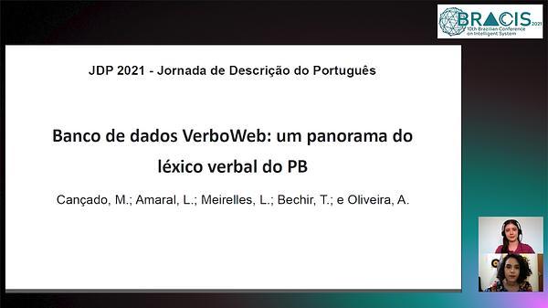 Banco de dados VerboWeb: um panorama do léxico verbal do PB