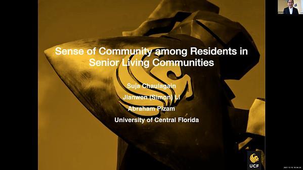 Sense of community among residents in senior living communities