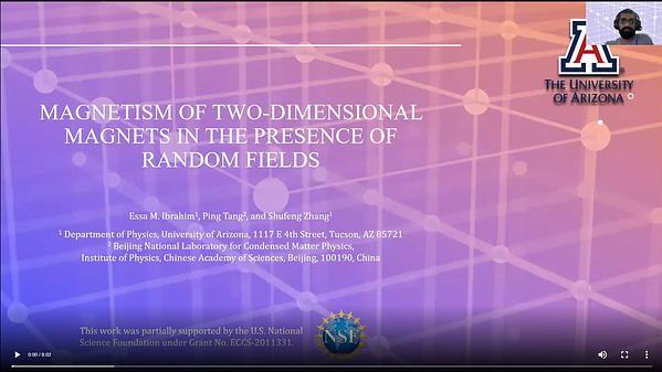 Effects of Random Fields on the Phase Transition of a Two-Dimensional Ferromagnet