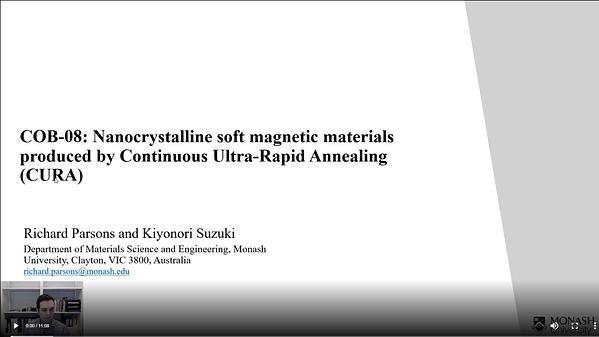 Nanocrystalline soft magnetic materials produced by Continuous Ultra-Rapid Annealing (CURA)