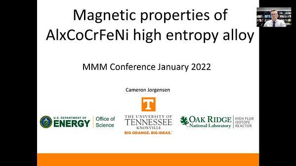 Mixed magnetic phases in FeCoCrNiAlx high entropy alloys