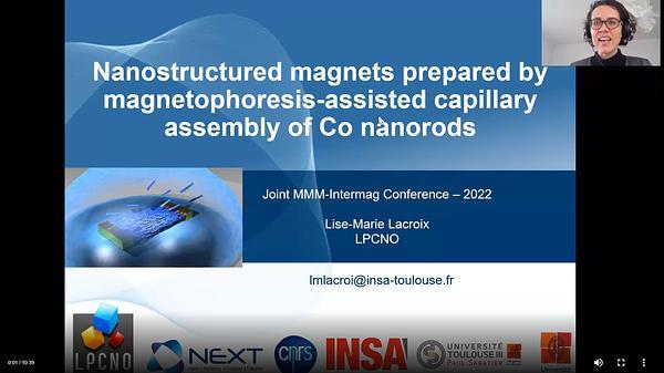 Nanostructured magnets prepared by magnetophoresis-assisted capillary assembly of Co nanorods