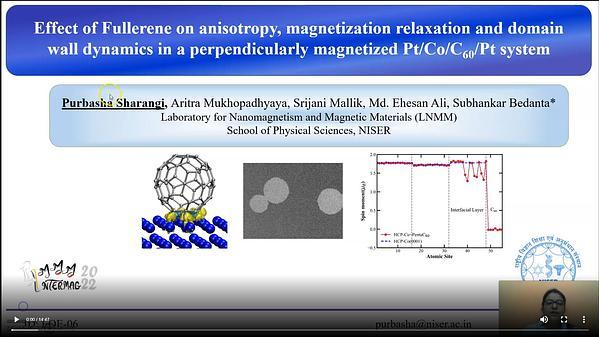 Effect of Fullerence on magnetization relaxation and domain wall dynamics in a perpendicularly magnetized Pt/Co/C60/Pt system