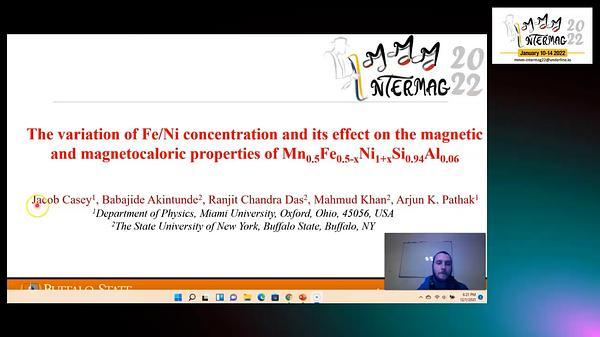 The variation of Fe/Ni concentration and its effect on the magnetic and magnetocaloric properties of Mn0.5Fe0.5-xNi1+xSi0.94Al0.06