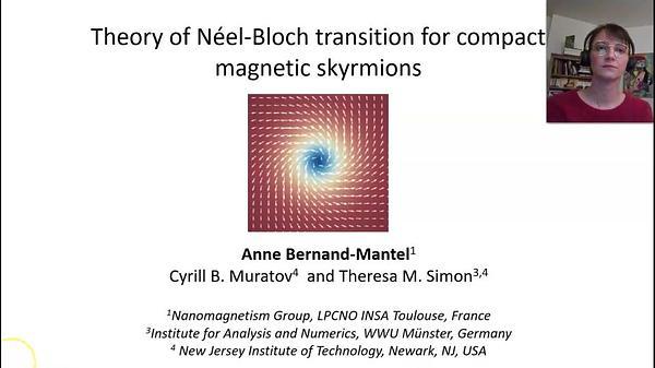 Theory of Néel-Bloch transition for compact magnetic skyrmions