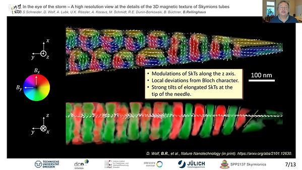 Unravelling the details of the magnetic texture of skyrmion tubes in three dimensions