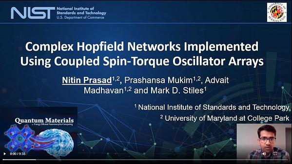 Complex Hopfield Networks Implemented Using Coupled Spin-Torque Oscillator Arrays