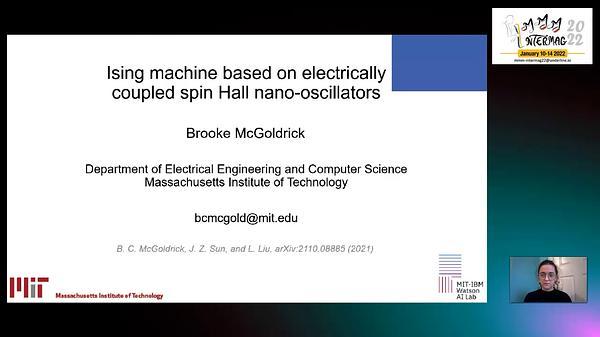 Using Machine Based on Electrically Coupled Spin Hall Nano-Oscillators