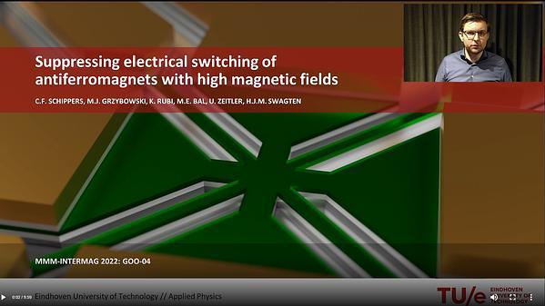 Suppressing Electrical Switching of Antiferromagnets with High Magnetic Fields