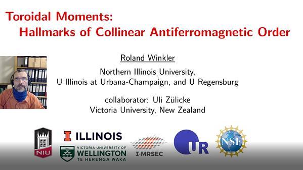 Toroidal moments: hallmarks of collinear antiferromagnetic order