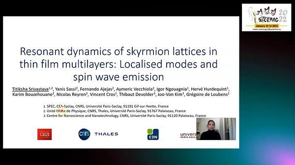 Localized and propagating spin-wave modes in thin film multilayers hosting skyrmions