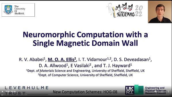 Machine Learning with Stochastic Magnetic Domain Wall Synapses