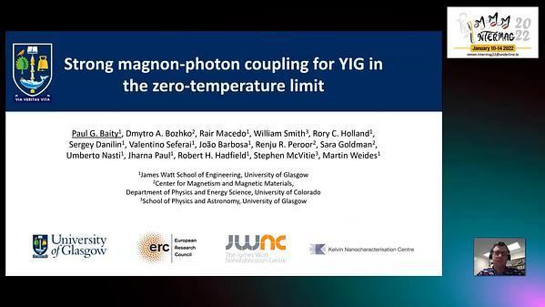 Strong magnon-photon coupling with chip-integrated YIG in the zero-temperature limit