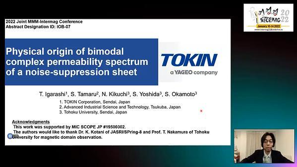 Physical origin of bimodal complex permeability spectrum of a noise-suppression sheet